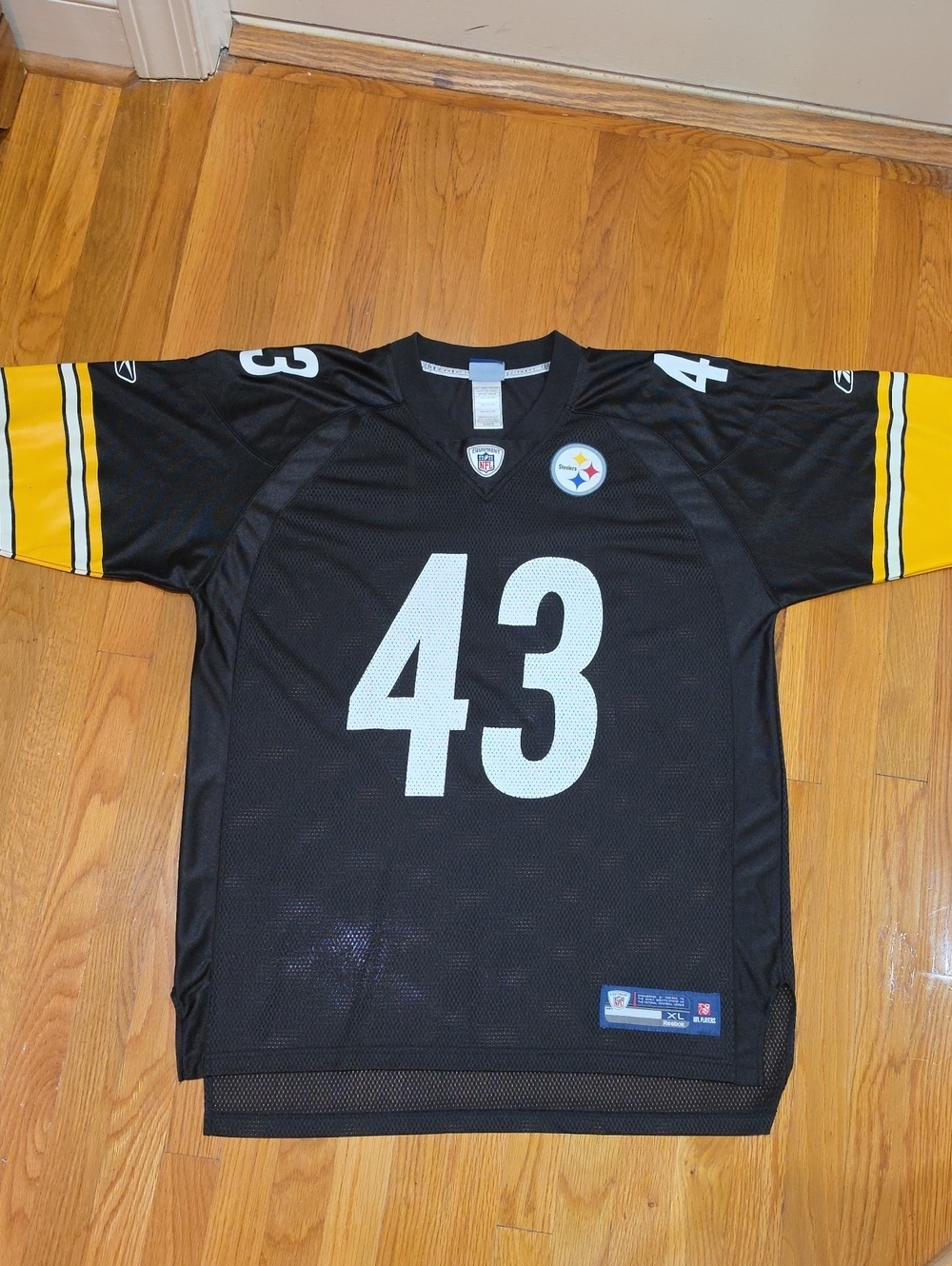 Reebok Premier On Field Pittsburgh Steelers Troy Polamalu #43 Jersey - Size XL